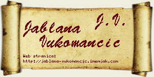 Jablana Vukomančić vizit kartica